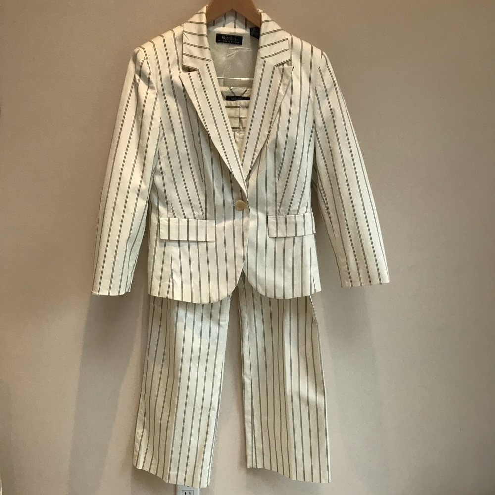 Lord and Taylor on striped suit